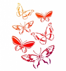 Vlindergroep sjabloon A4
