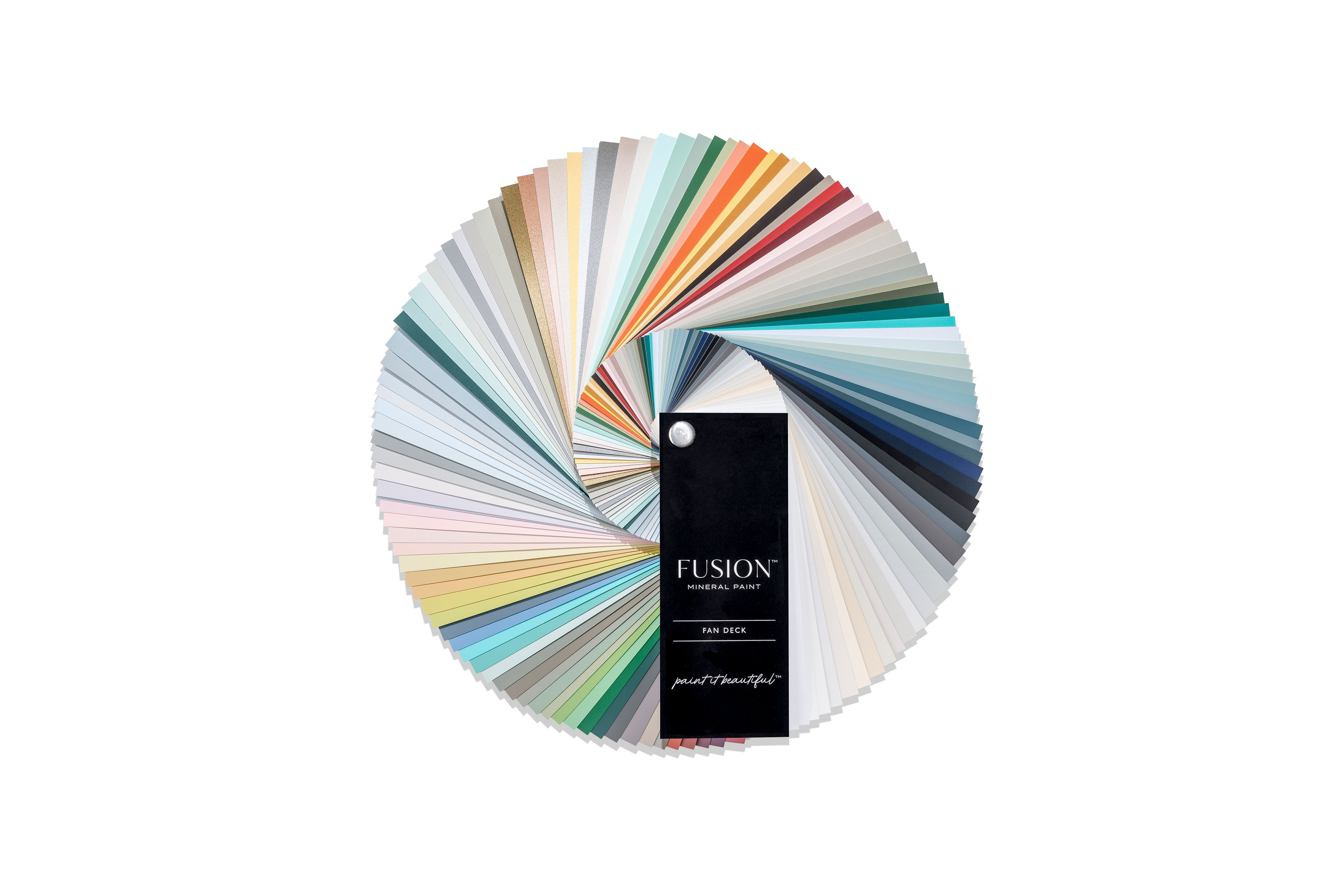 kleurenwaaier, fan decks Fusion Mineral Paint kleurenkaart Goed Gestyled Brielle