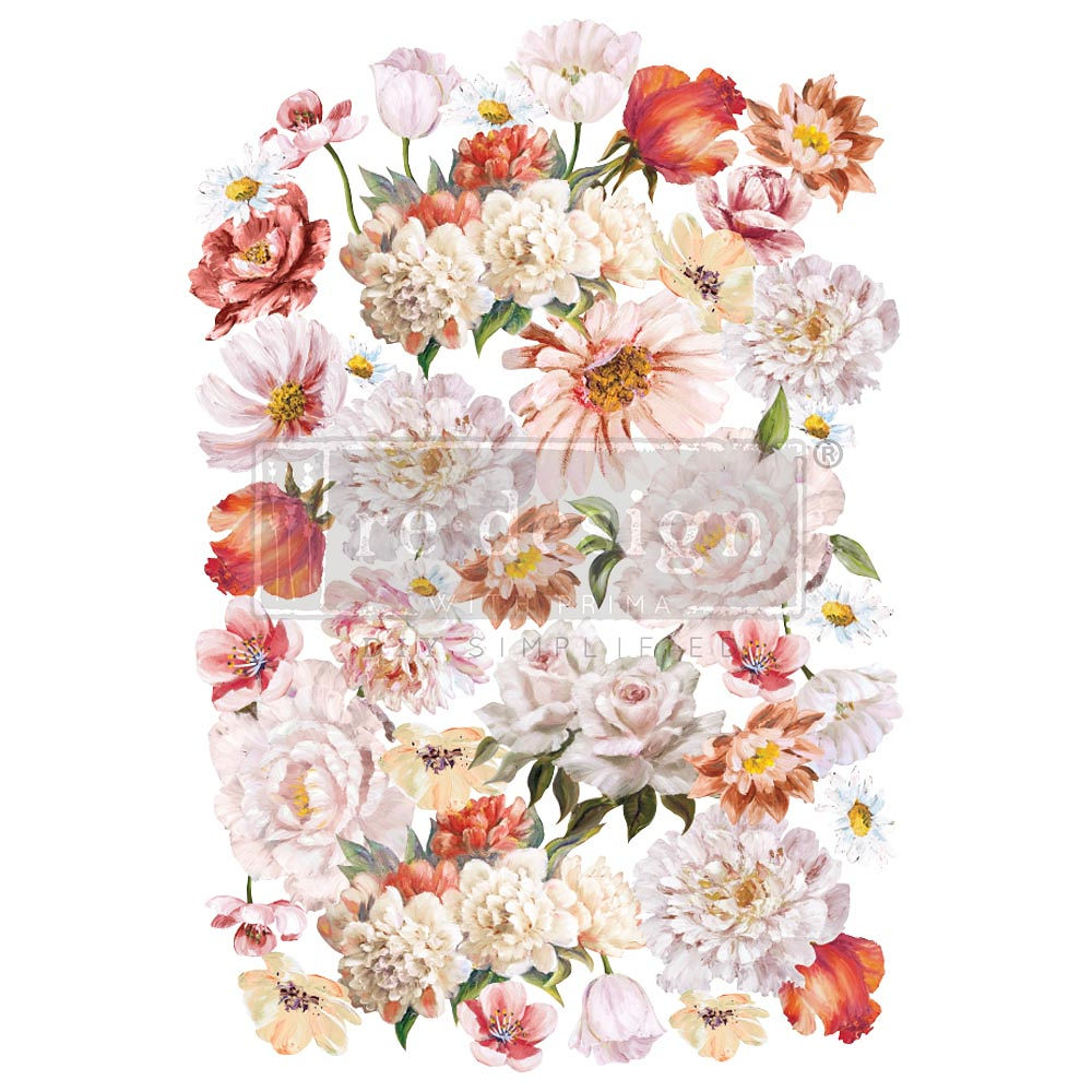 meubel transfer Pretty in Peach bloemen transferGoed Gestyled Brielle