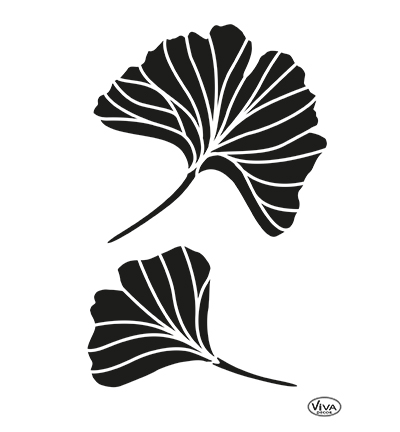 Ginkgo Bladeren  A4 sjabloon Goed Gestyled Brielle