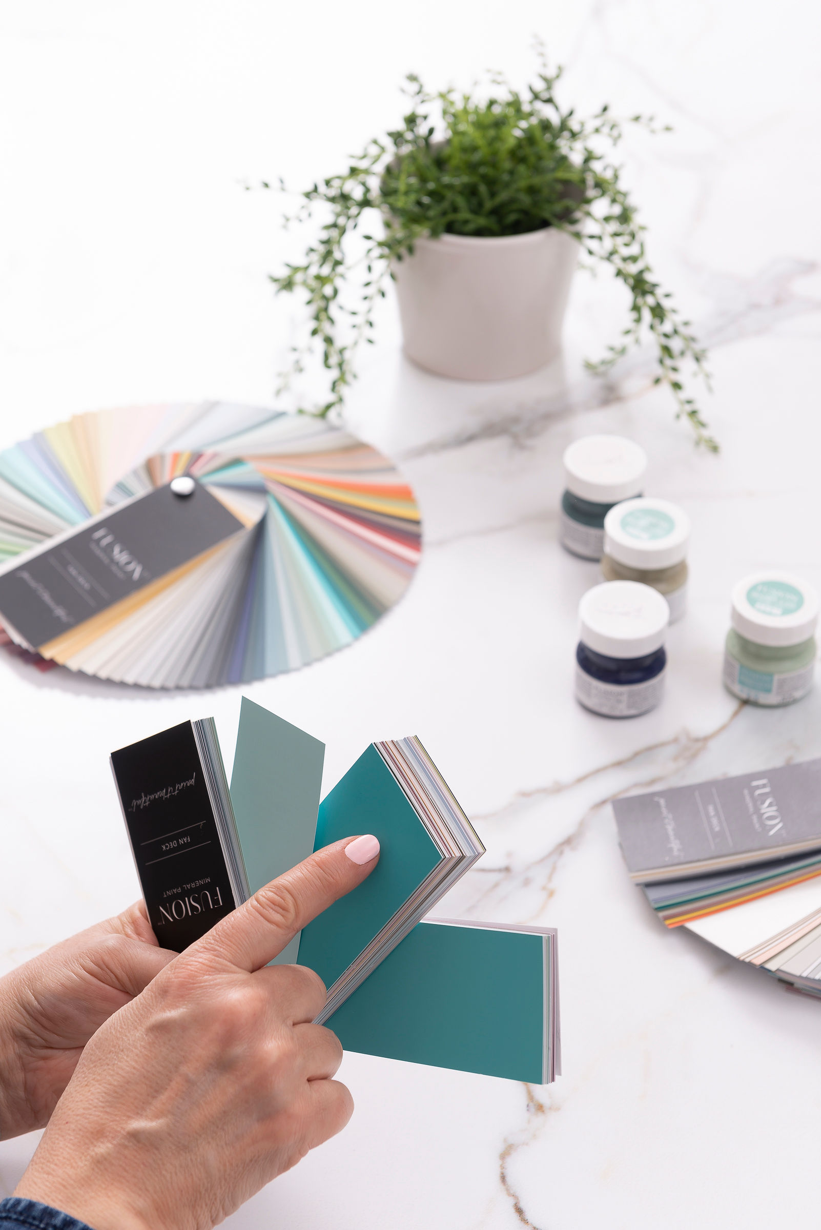 add-on, toevoeging kleurenwaaier, fan decks Fusion Mineral Paint kleurenkaart Goed Gestyled Brielle