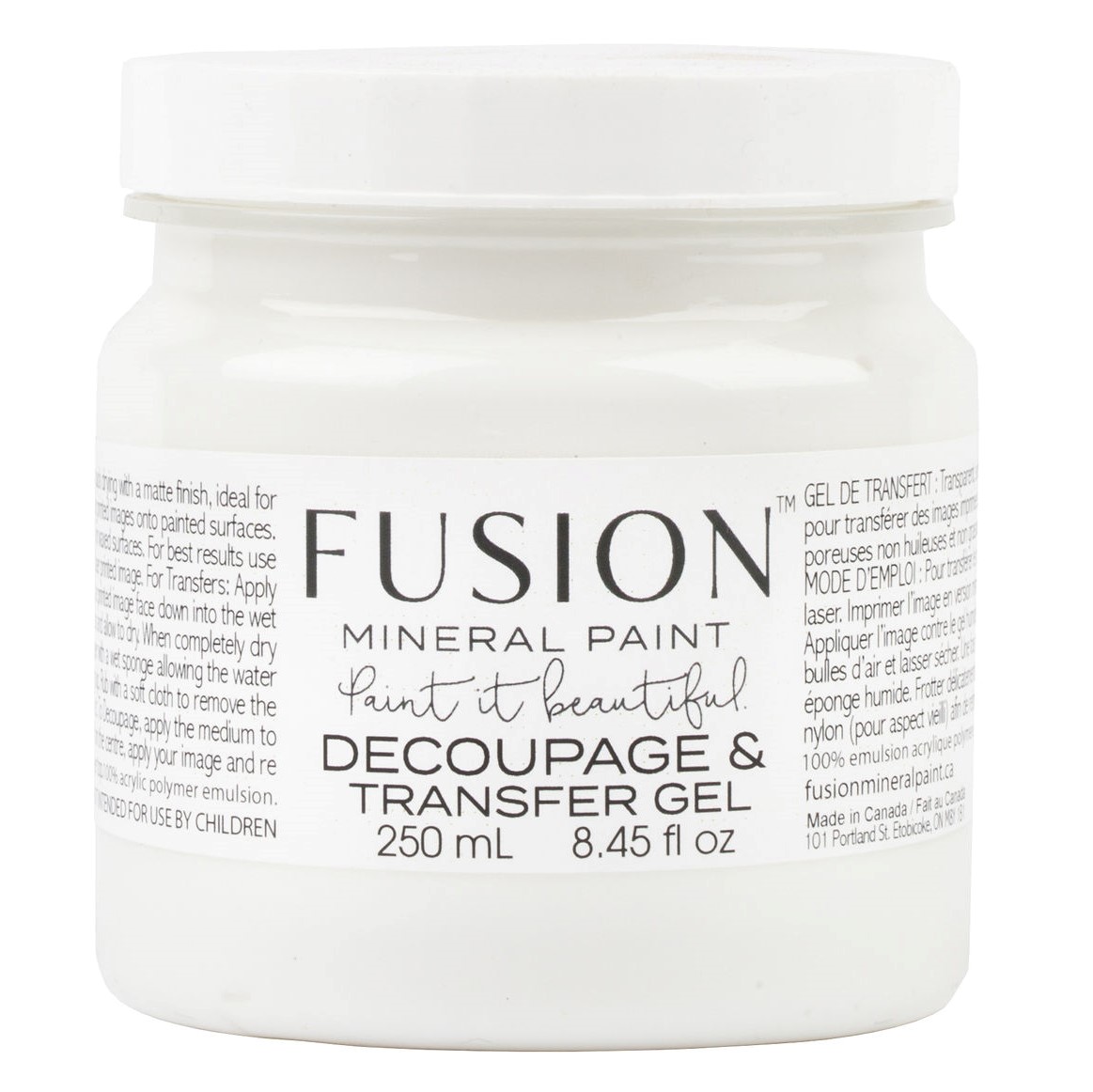 Decoupage en Transfer Gel Fusion Mineral Paint Goed Gestyled Brielle