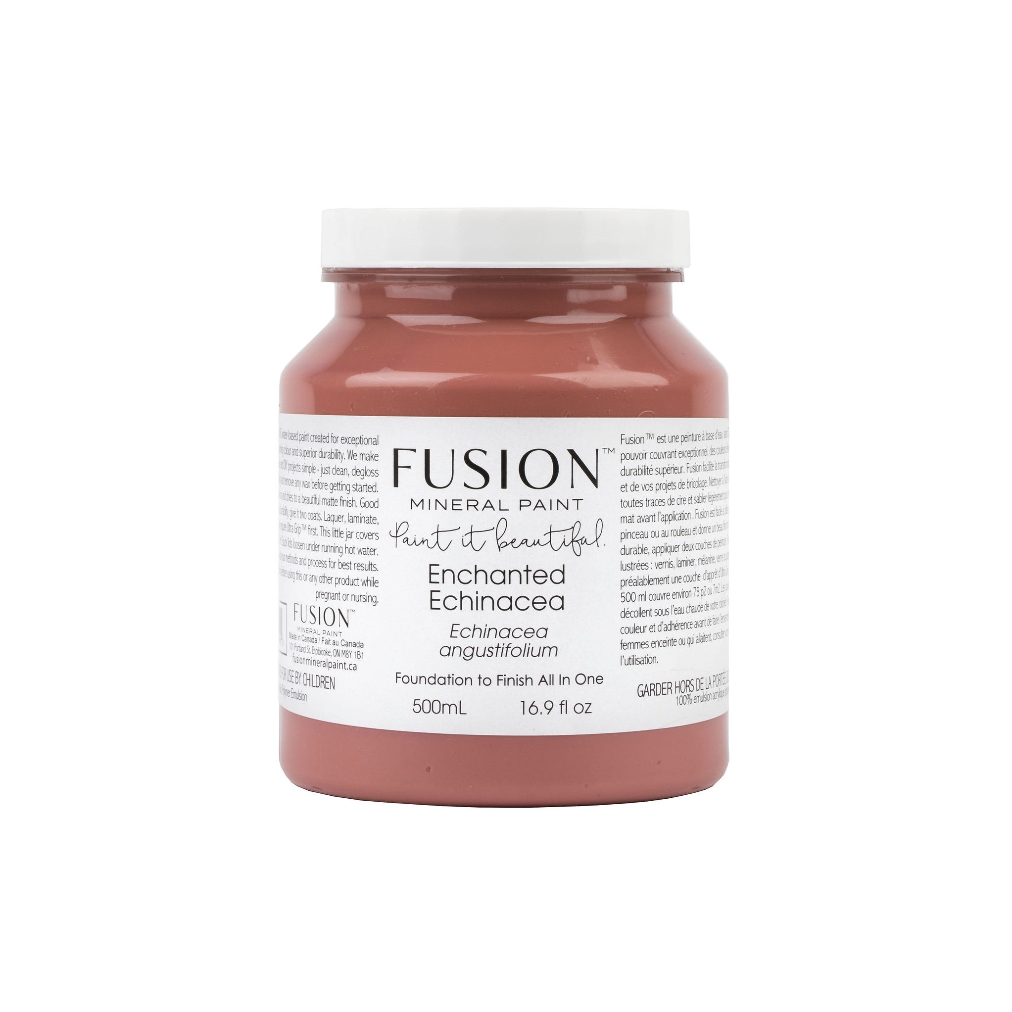 Meidenkast  Enchanted Echinacea warm roze met lerenhandgrepen en een vogel deurknop. Fusion mineral paint. Goed Gestyled brie