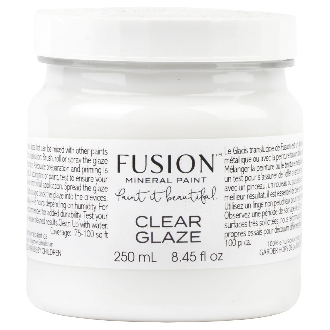 Clear glaze fusion mineral paint Goed Gestyled Brielle