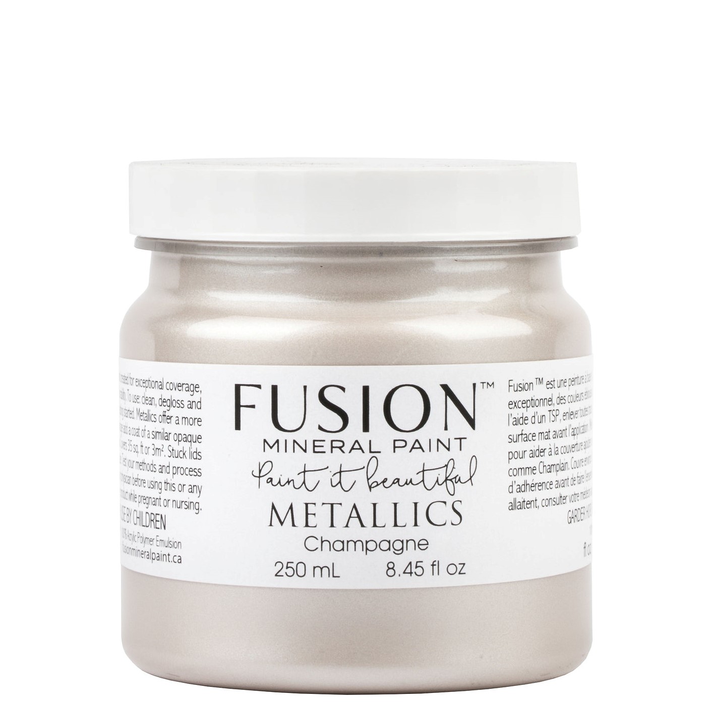 Champagne metallic Fusion Mineral Paint Goed gestyled Brielle