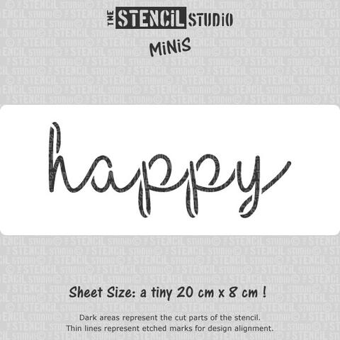 Happy text sjabloon