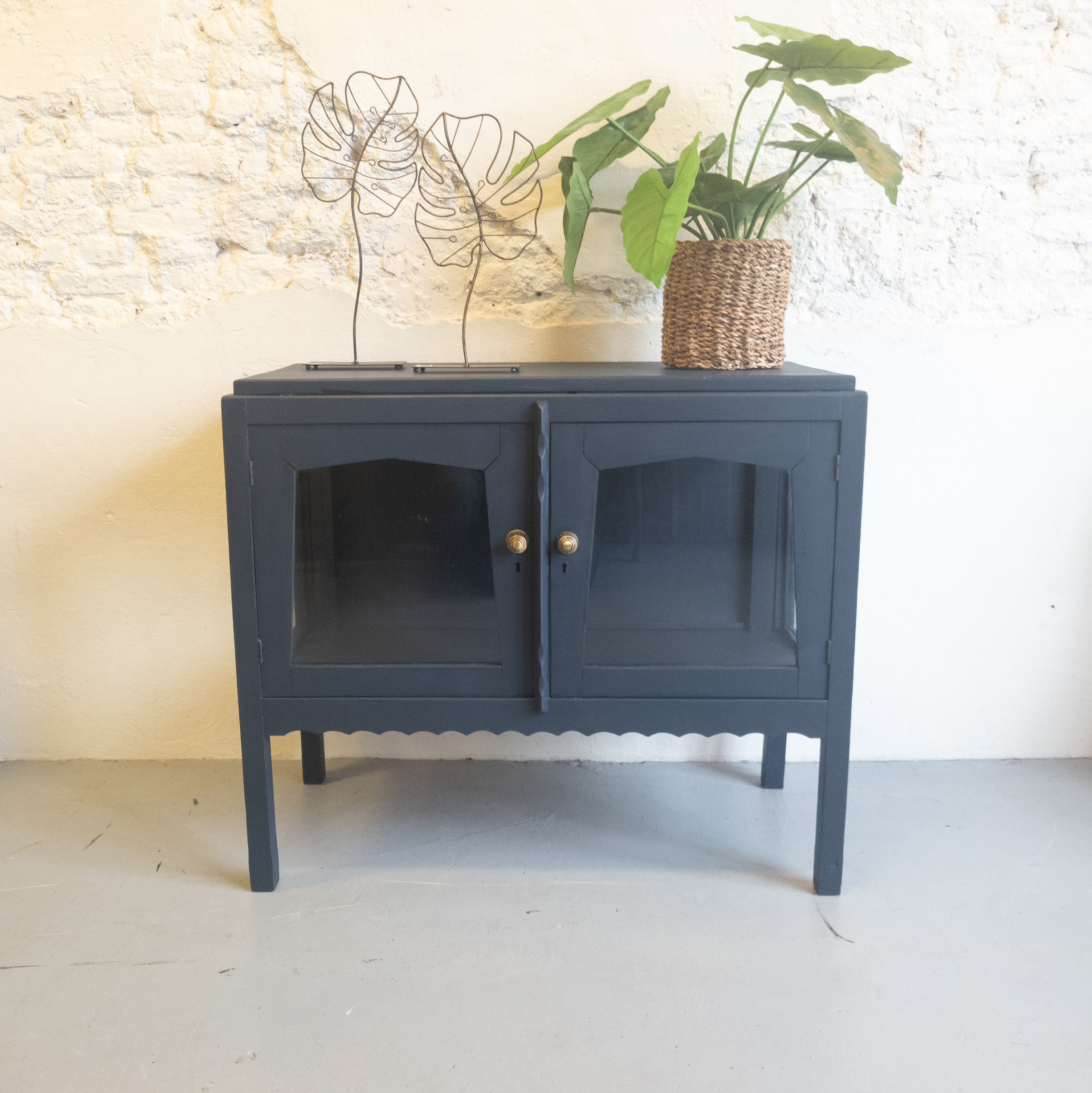 Theekastje Midnight Blue Fusion Mineral Paint Goed Gestyled Brielle