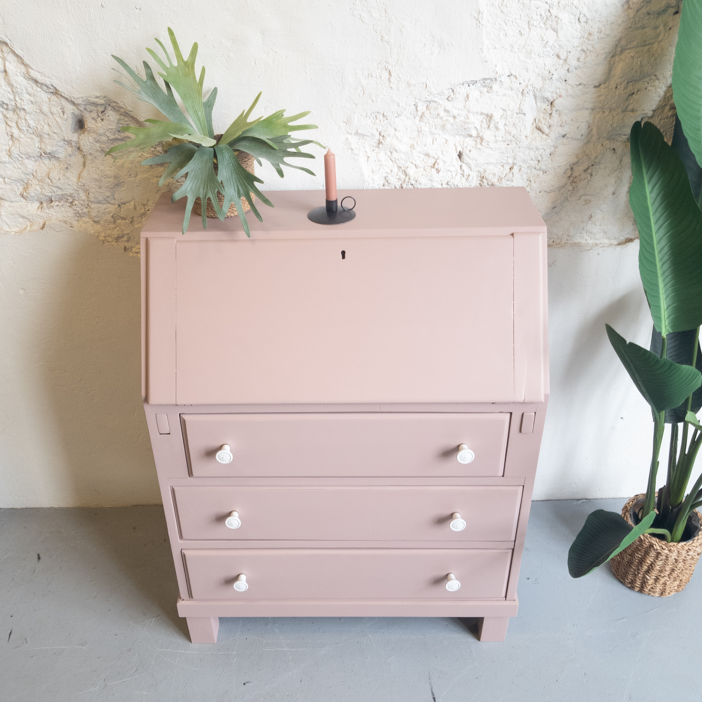 secretaire fusion mineral paint damask Goed Gestyled Brielle