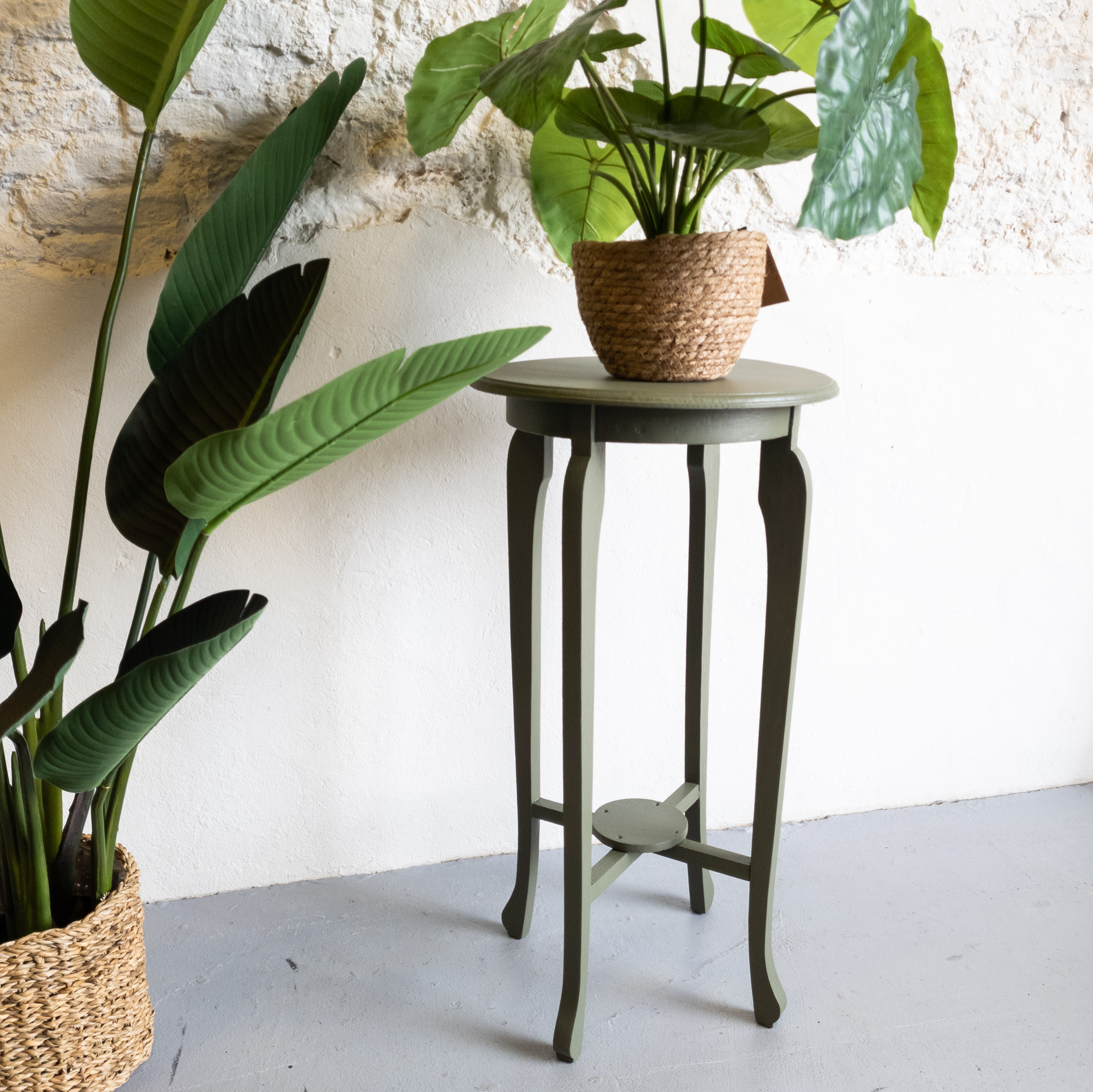 studio verdediging hoofd Eikenhouten plantentafel in een nieuw jasje met Fusion Mineral Paint