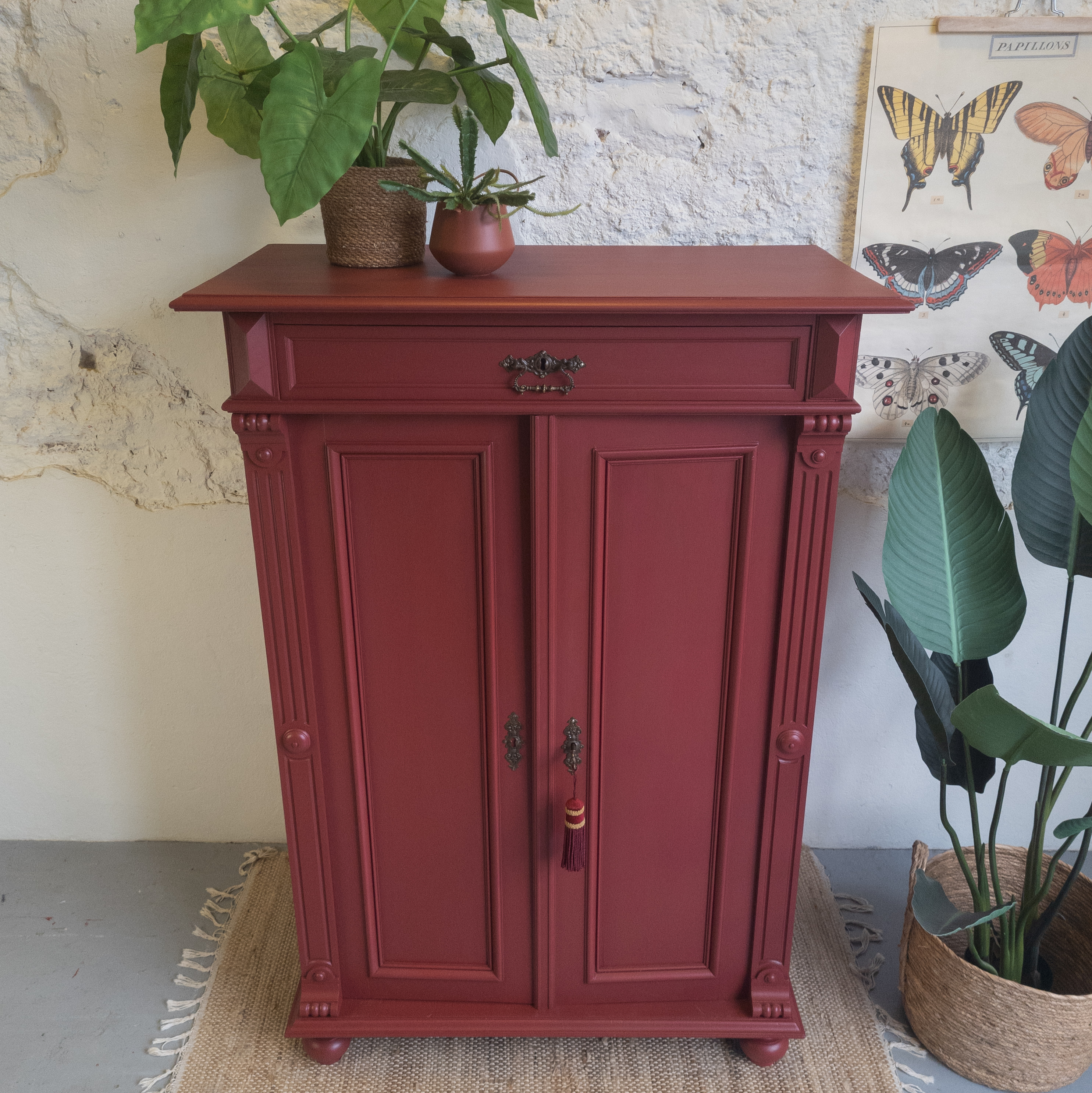 Meidenkast Highander rood Fusion Mineral Paint matte verf Goed Gestyled Brielle