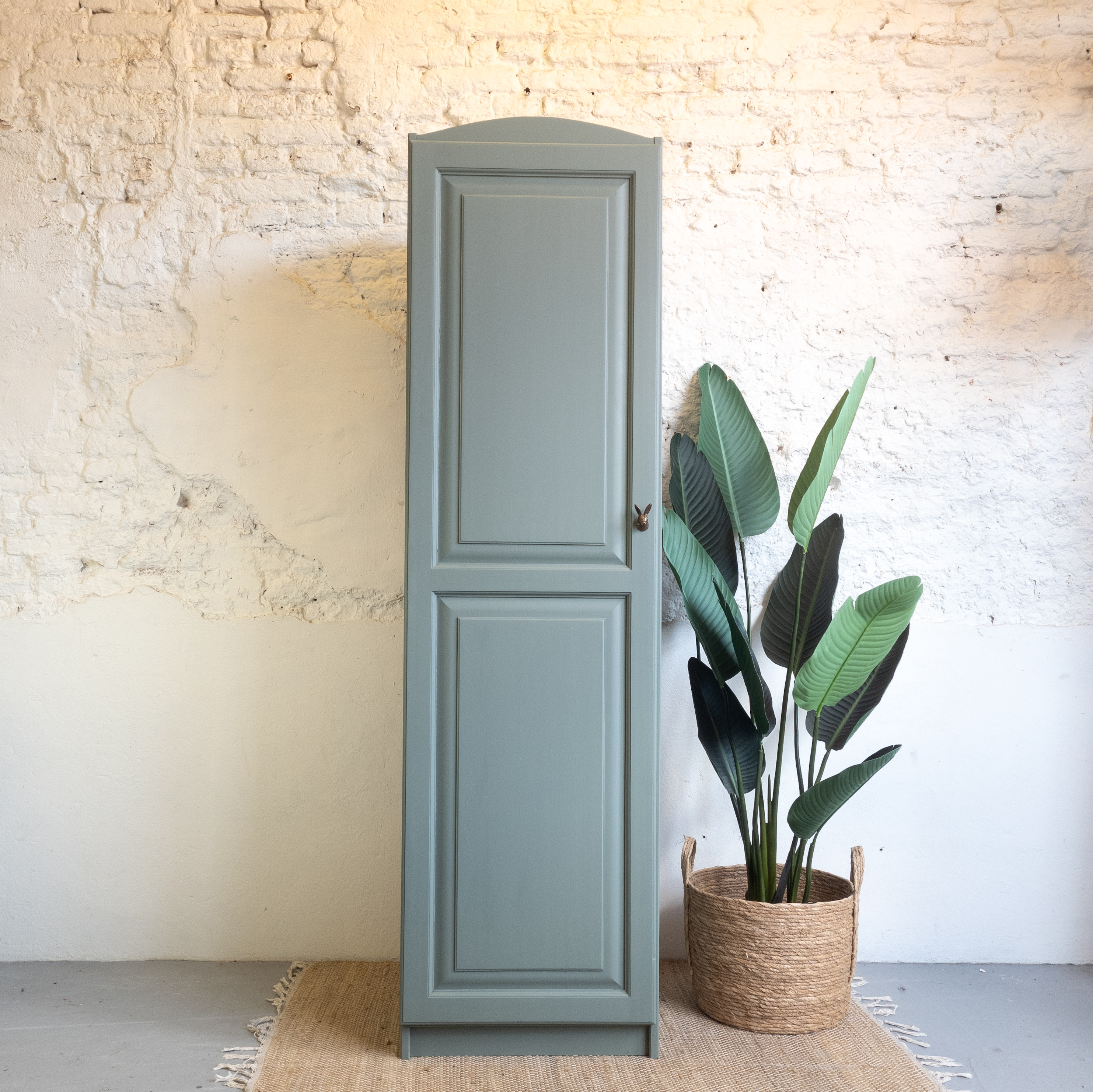 Linnenkast Carriage House Fusion Mineral paint. opgeknapt door goed gestyled Brielle
