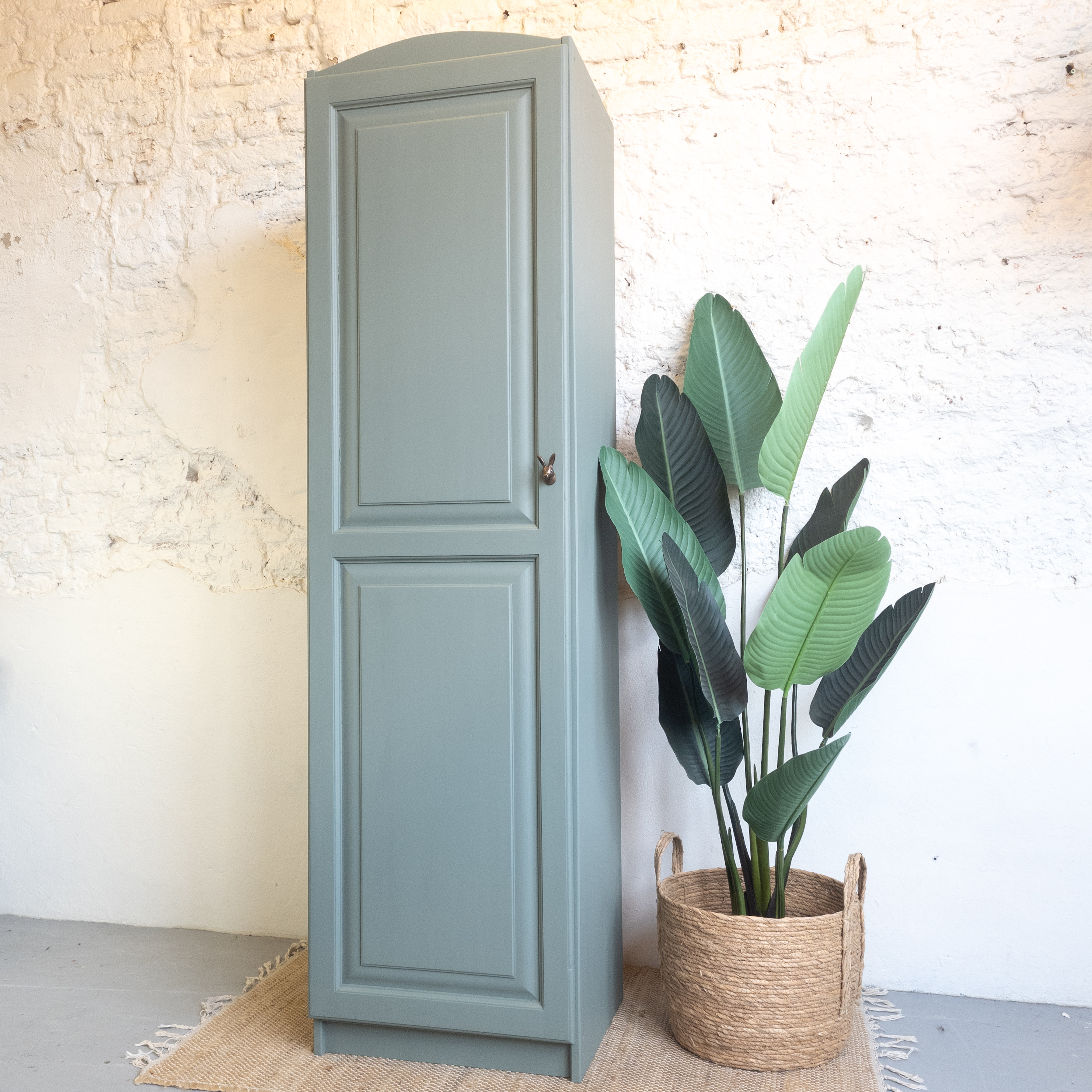 Linnenkast Carriage House Fusion Mineral paint. opgeknapt door goed gestyled Brielle