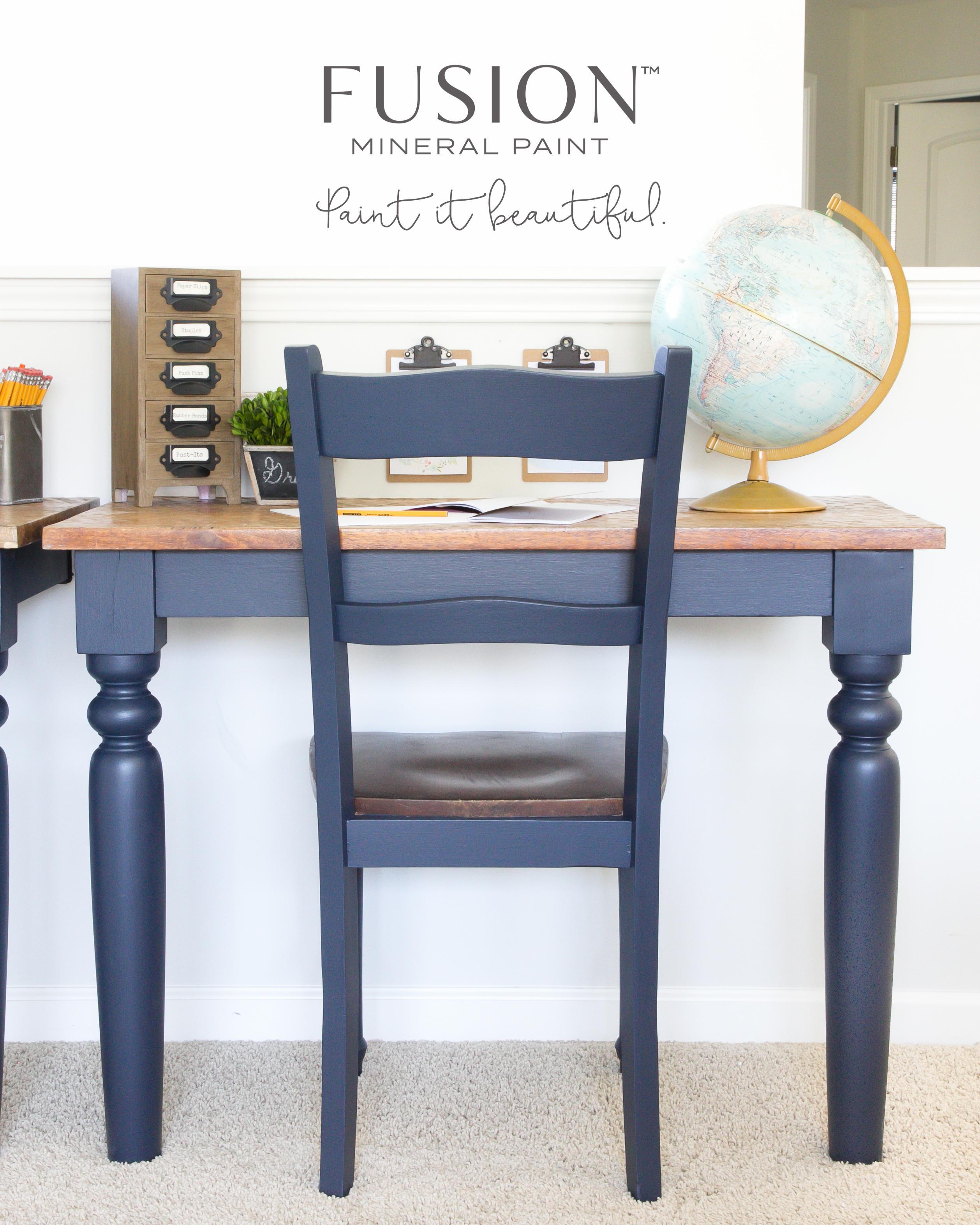 Midnight Blue Fusion Mineral Paint Goed Gestyled Brielle