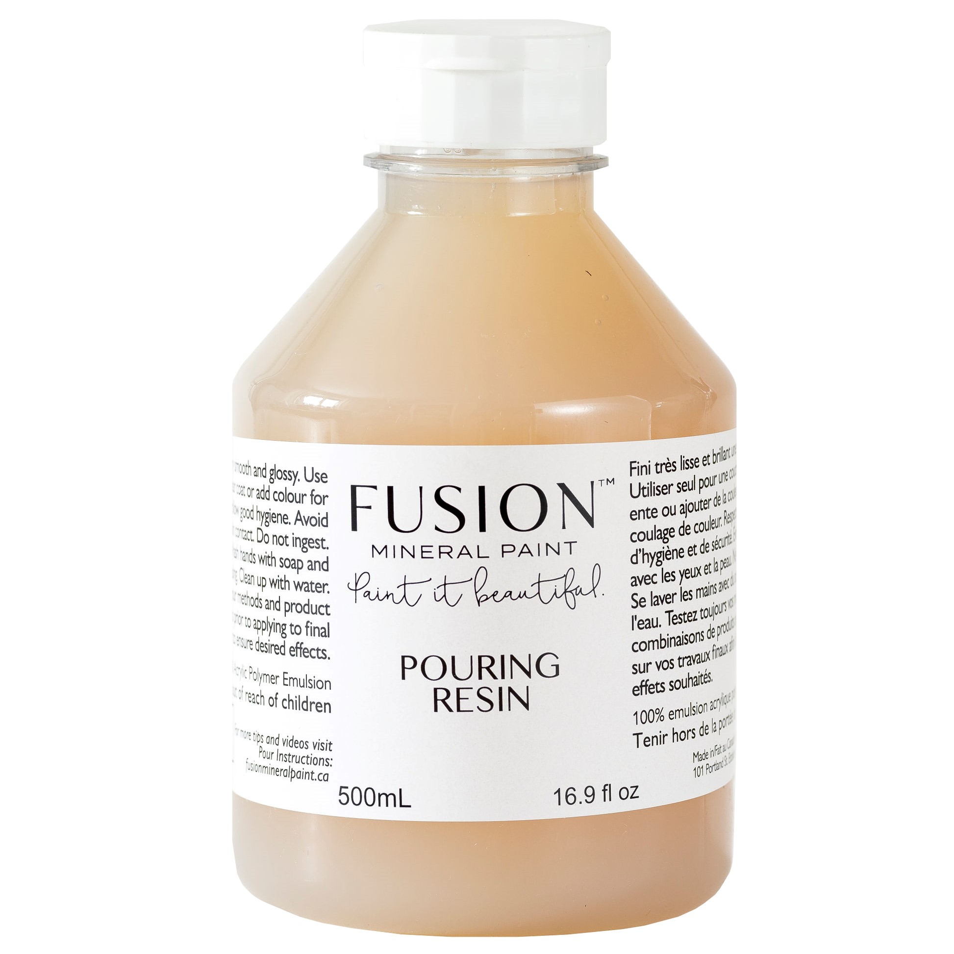 Pouring Resin art fusion mineral paint goed gestyled brielle