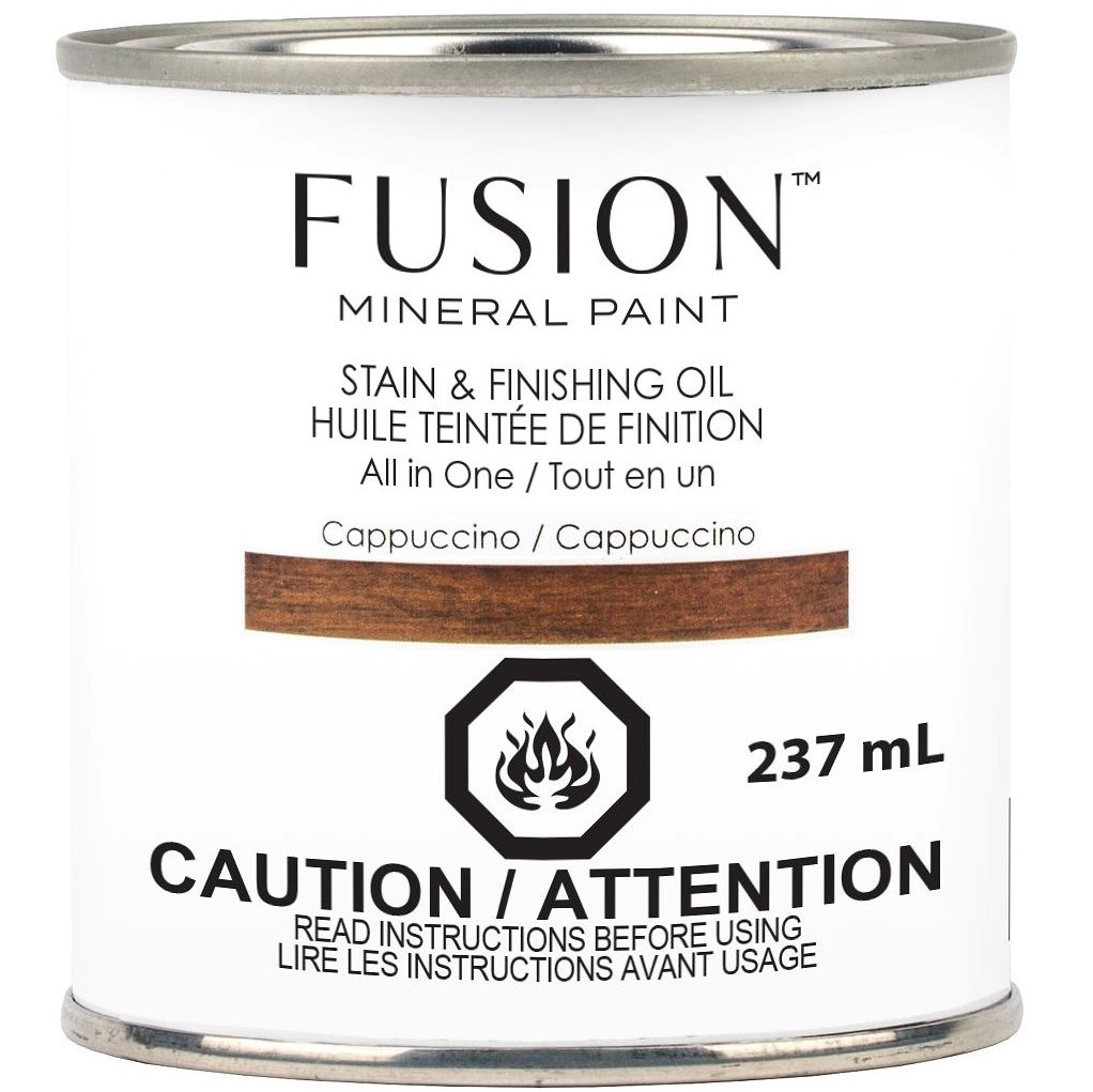 Fusion Stain and Finishing oil in one. en afwerking één