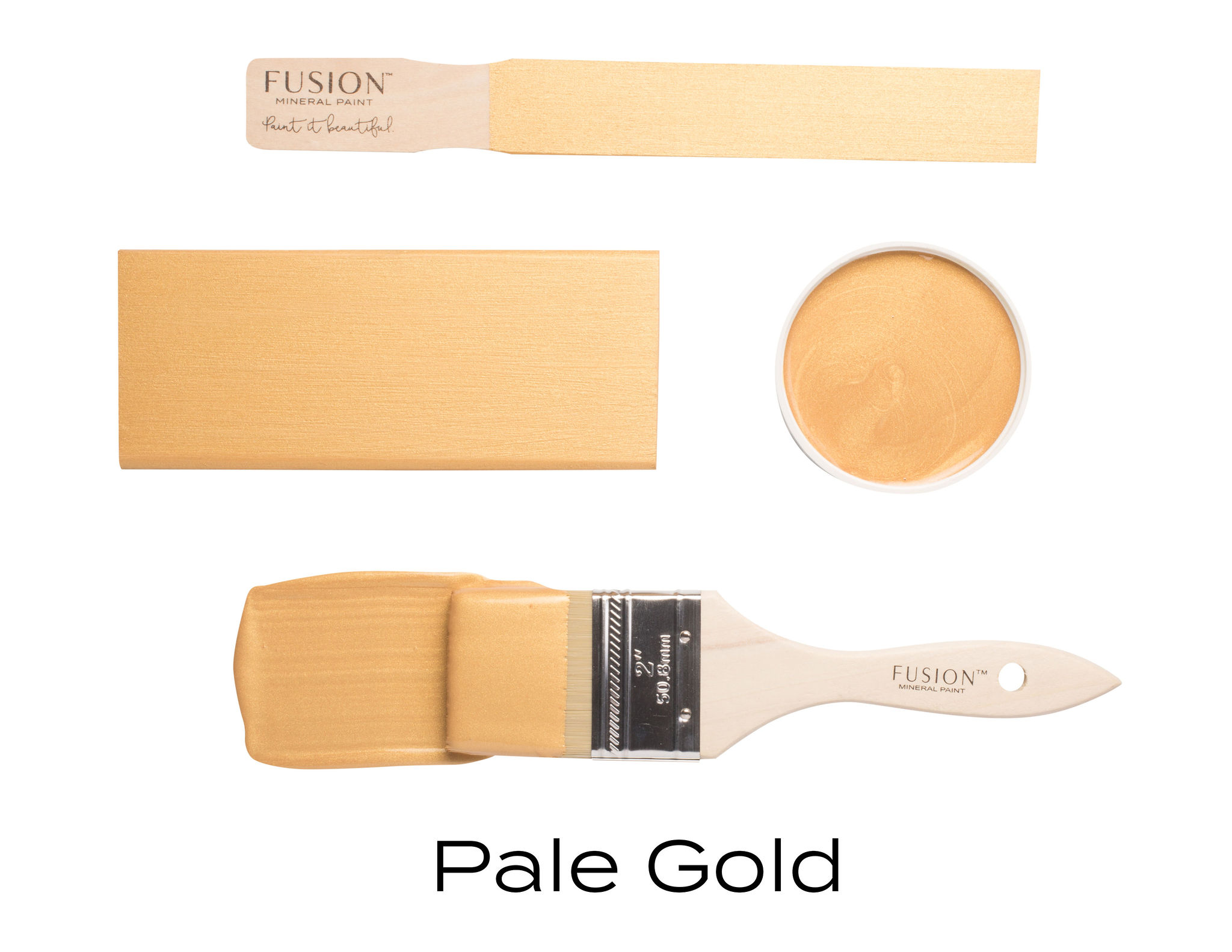 Pale gold metallic Fusion Mineral Paint Goed Gestyled Brielle