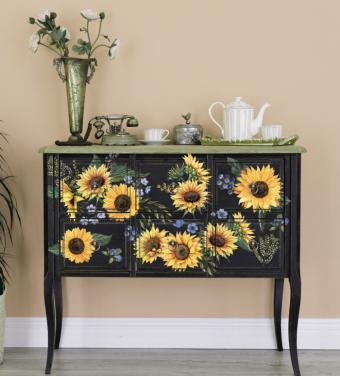 meubel transfer Sunflower Fields goed gestyled brielle