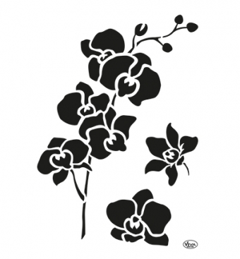 Orchidee sjabloon A4