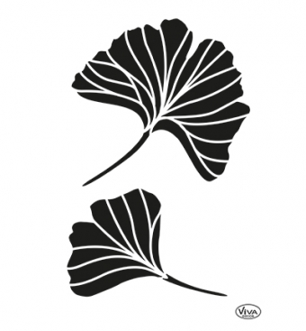 Ginkgo bladeren sjabloon a4