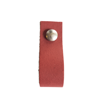 Stoere lerenhandgreep lus Rood Goed Gestyled Brielle