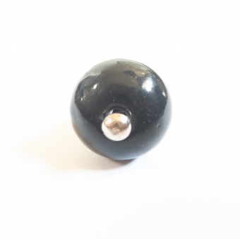 Meubelknop keramiek mushroom round small zwart Goed Gestyled Brielle