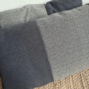Kussen donkerblauw/zwart