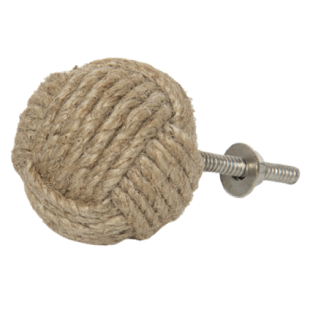 Meubelknop deurknop bal jute goed gestyled brielle