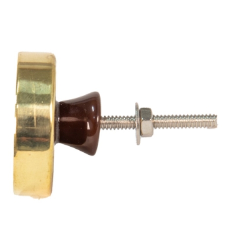 deurknop meubelknop rond goud bleom goed gestyled