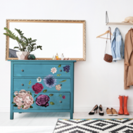 Meubel transfer Lush Floral  goed gestyled brielle