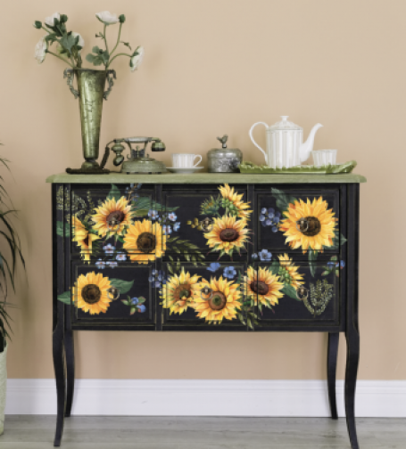 meubel transfer Sunflower Fields goed gestyled brielle
