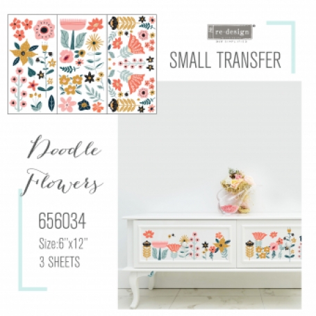 meubel transfer Doodle Flowers  transfer Goed Gestyled Brielle