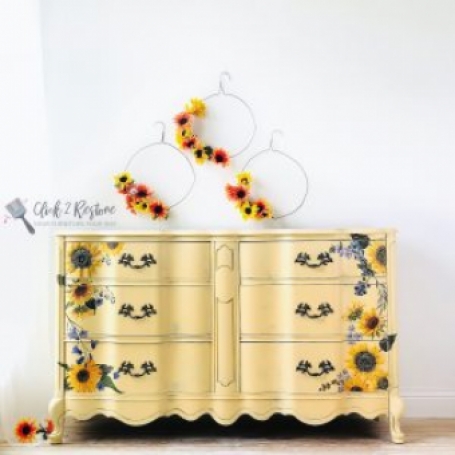 meubel transfer Sunflower Fields goed gestyled brielle