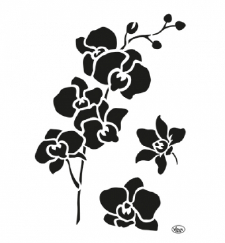 orchidee sjabloon A4