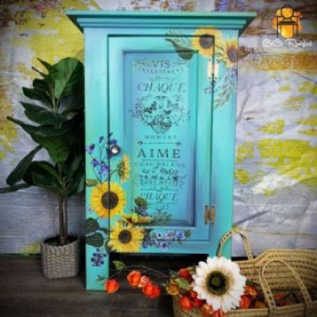 meubel transfer Sunflower Fields goed gestyled brielle
