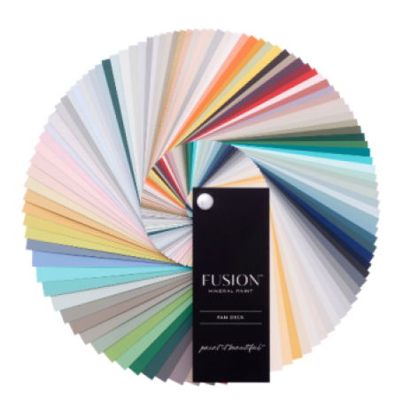 kleurenwaaier, fan decks Fusion Mineral Paint kleurenkaart Goed Gestyled Brielle