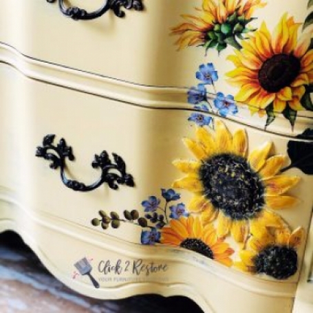 meubel transfer Sunflower Fields goed gestyled brielle