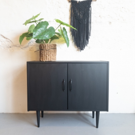 Vintage kastje Coal Black Fusion Mineral Paint Goed Gestyled Brielle