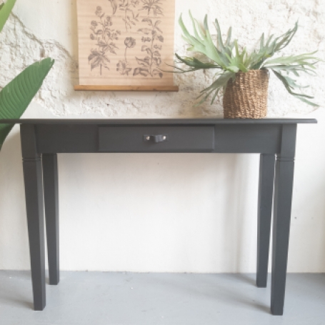 Sidetable mat zwart coal black fusion mineral paint goed gestyled brielle