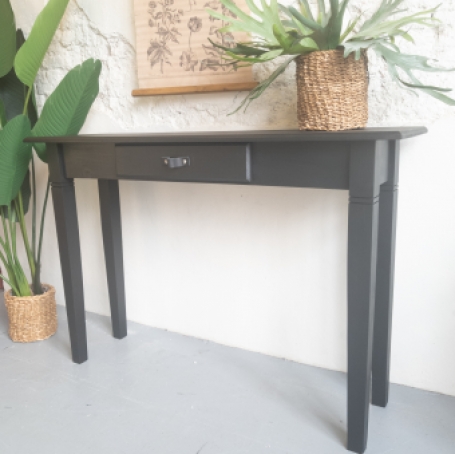 Sidetable mat zwart coal black fusion mineral paint goed gestyled brielle