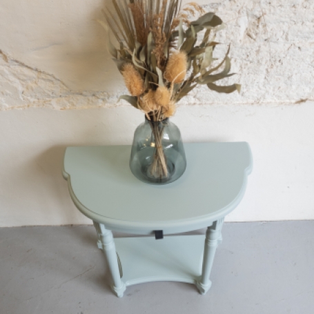 Haltafeltje French Eggshell met lerenhandgreep Goed Gestyled brielle