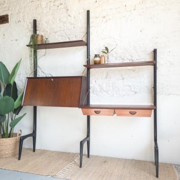 Vintage wandsysteem Louis van Teeffelen. Goed Gestyled Brielle